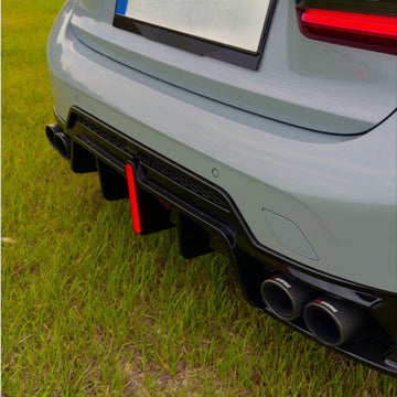 Rear Diffuser For BMW 3 Series G20 LCI 2023-25 Rear Bumper Lip with LED Light